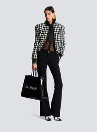 Pantalon bootcut en crêpe - Noir