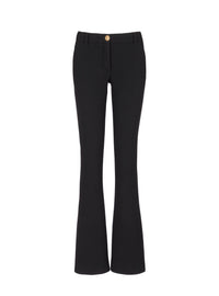Pantalon bootcut en laine - Noir