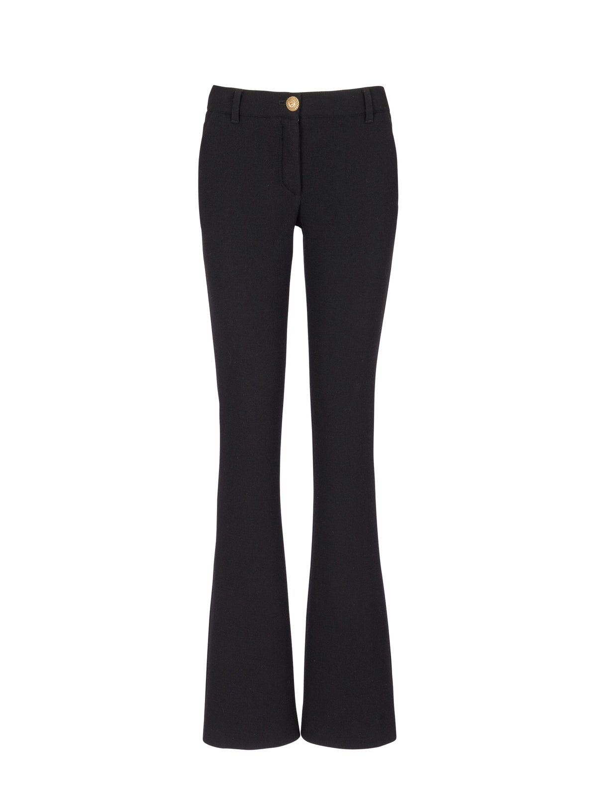 Pantalon bootcut en laine - Noir