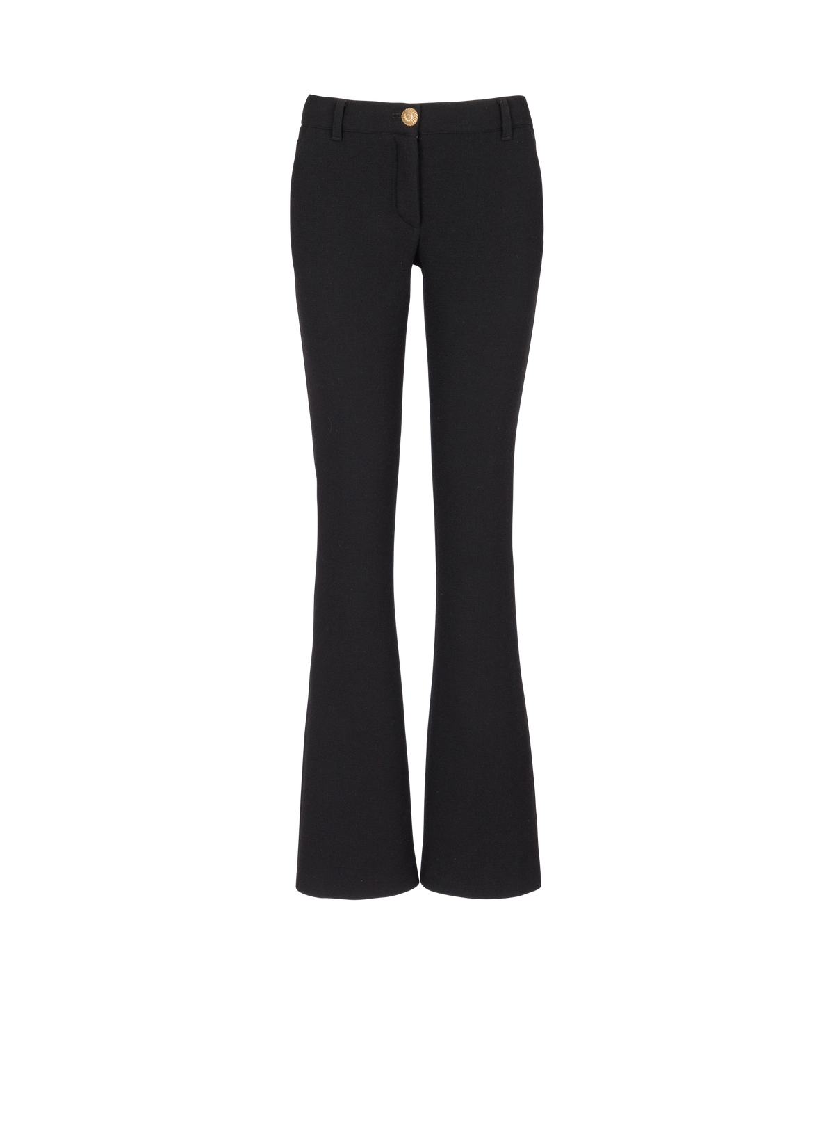 Pantalon bootcut en crêpe - Noir