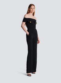 Combinaison-pantalon en crêpe - Noir