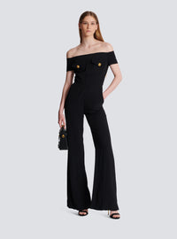 Combinaison-pantalon en crêpe - Noir