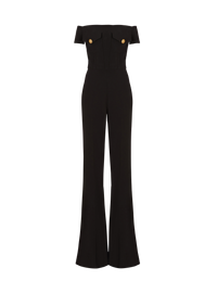 Combinaison-pantalon en crêpe - Noir