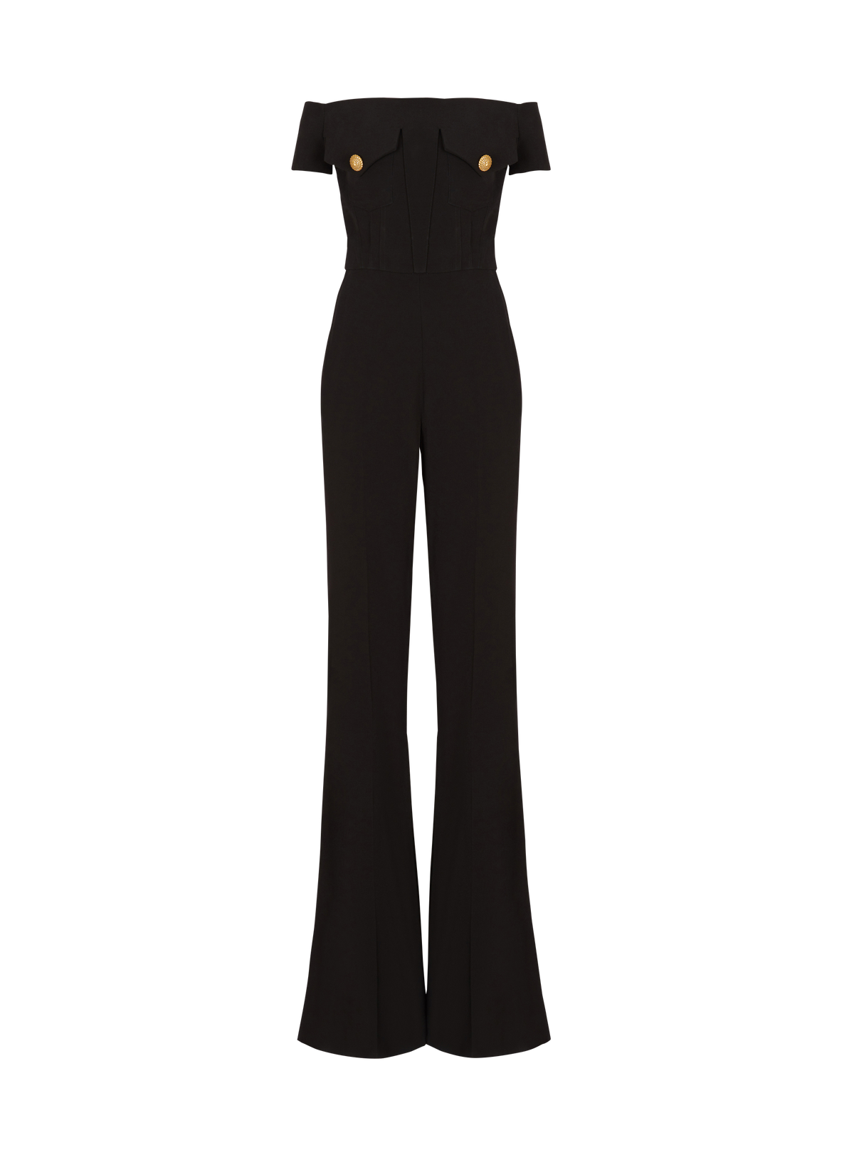 Combinaison-pantalon en crêpe - Noir