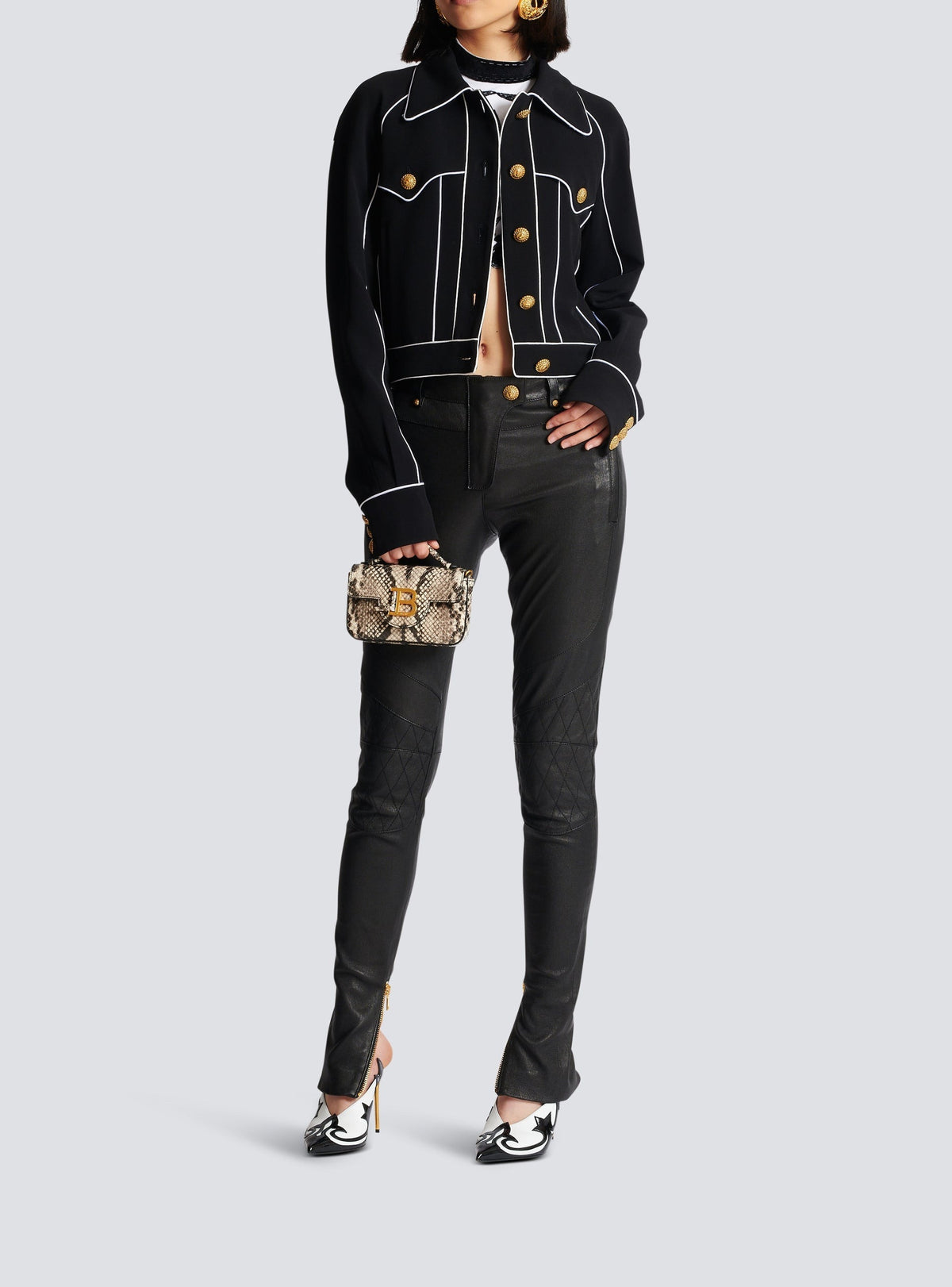 Leather trousers - Black