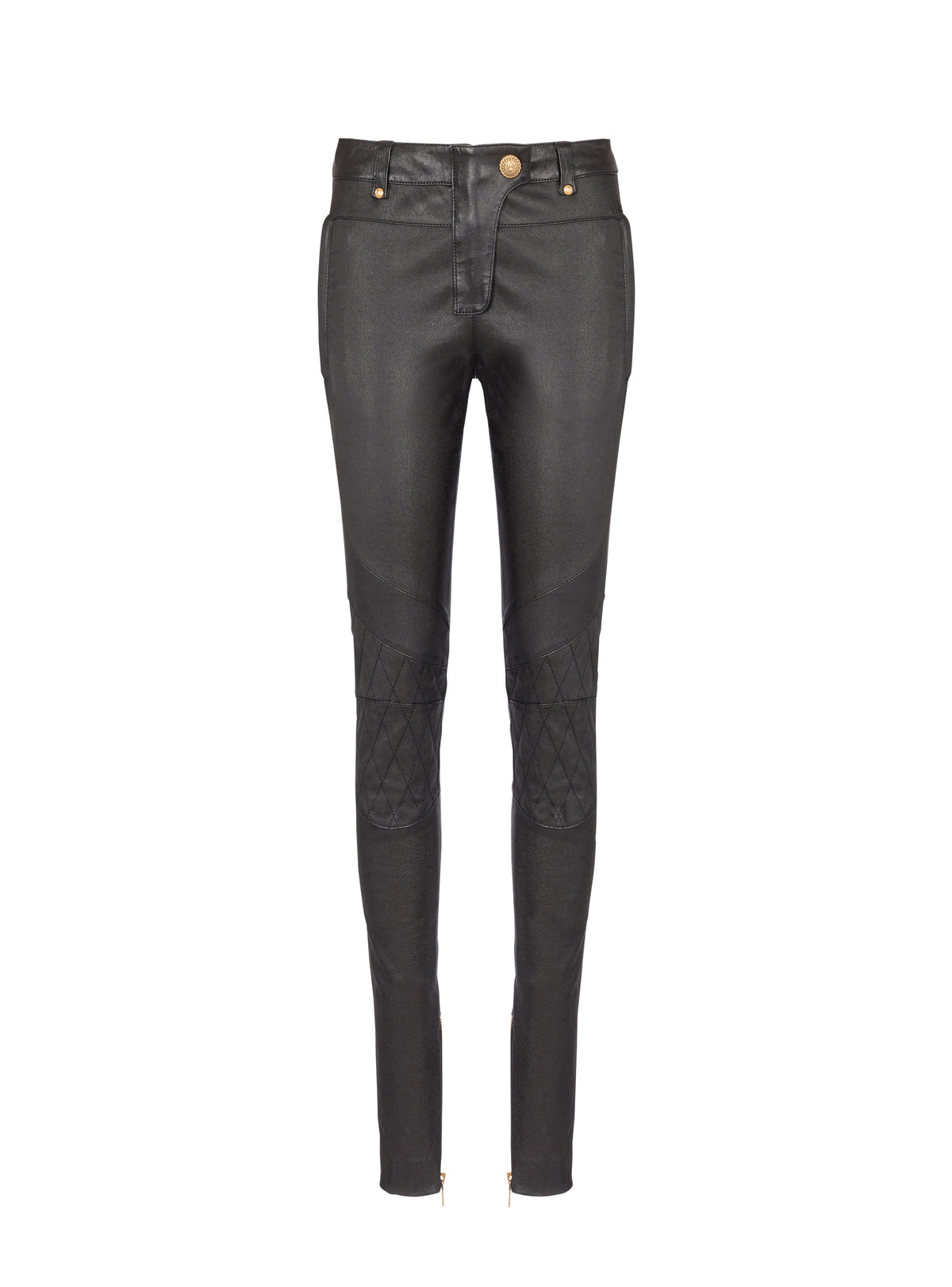 Leather trousers - Black