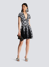 Robe en jacquard python - Noir & Blanc