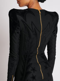 Robe courte en jersey - Noir