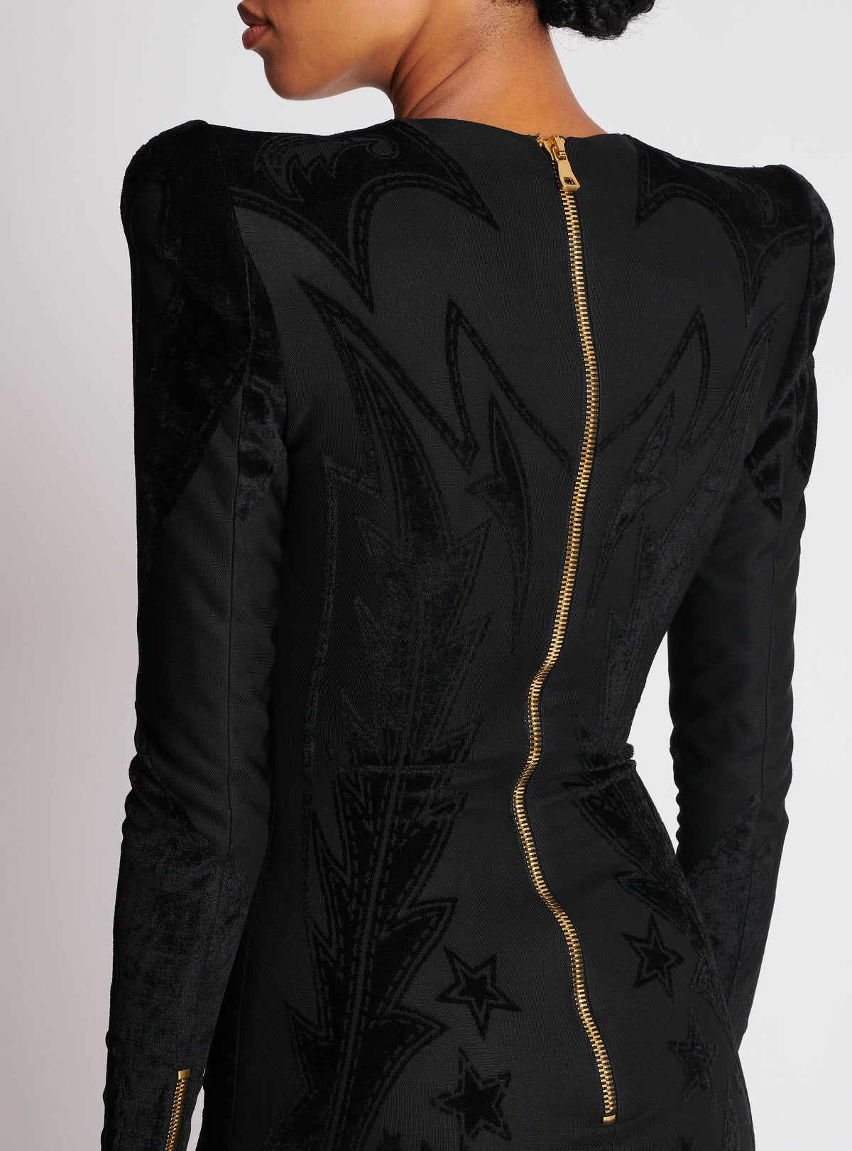 Robe courte en jersey - Noir