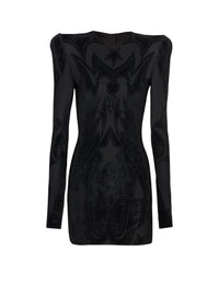 Short jersey dress - Black