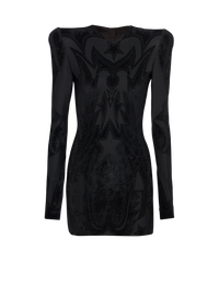 Robe courte en jersey - Noir