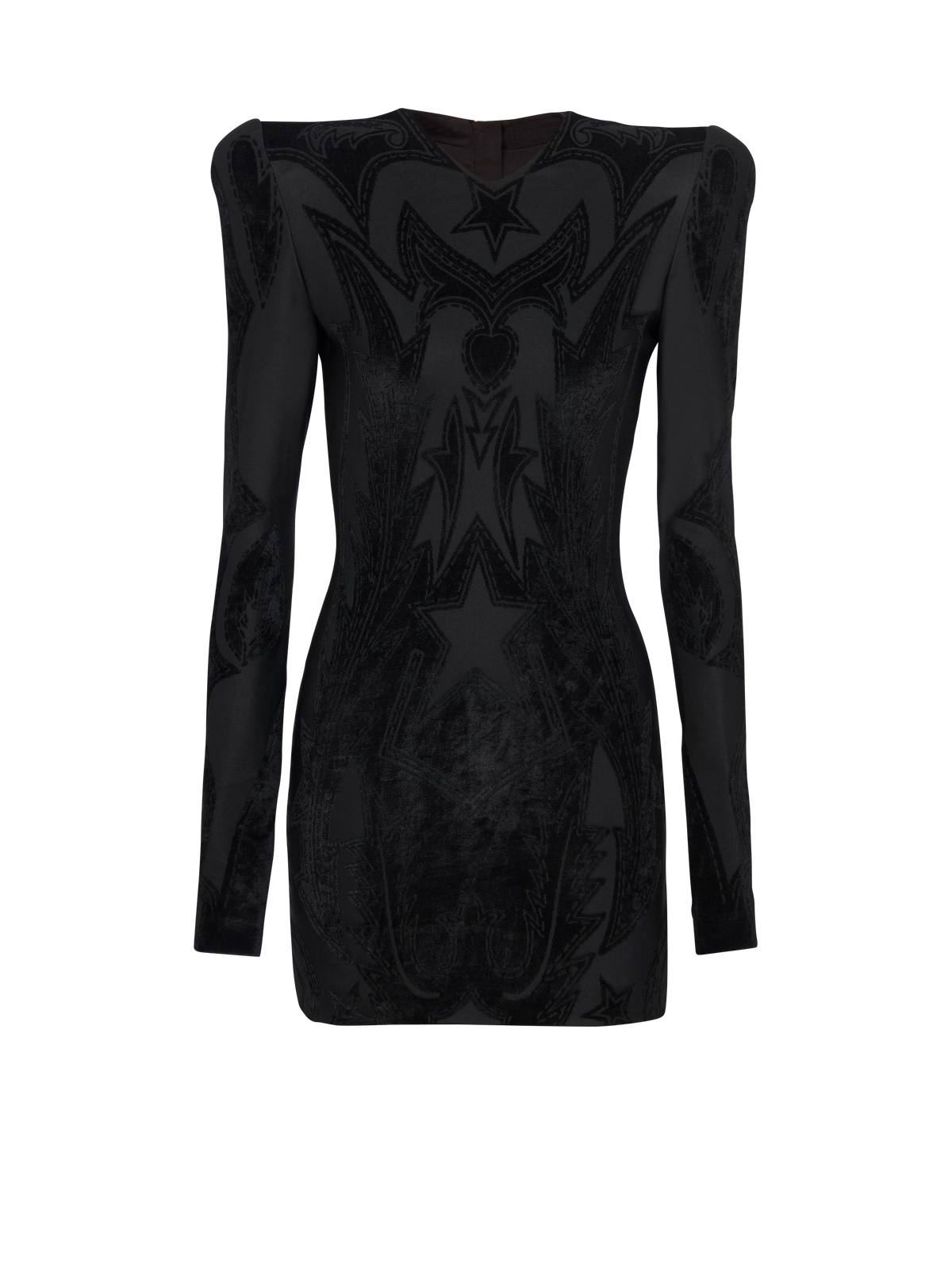 Robe courte en jersey - Noir