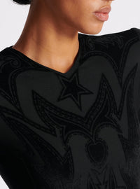 Short jersey dress - Black