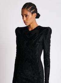 Robe courte en jersey - Noir