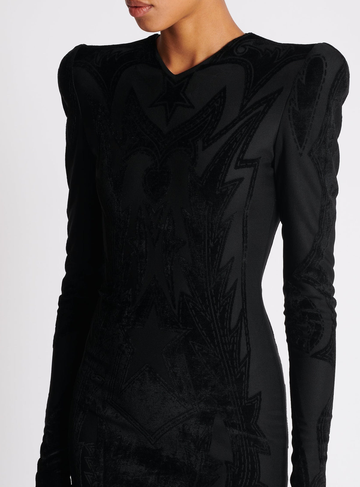 Short jersey dress - Black