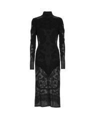 Robe baroque en fine maille - Noir