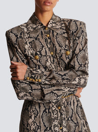 Robe longue en soie - Gris Foncé