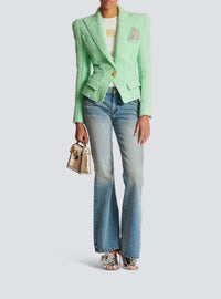 Veste Jolie Madame en tweed - Vert