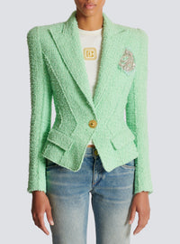 Veste jolie madame en tweed - Vert