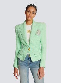 Veste jolie madame en tweed - Vert