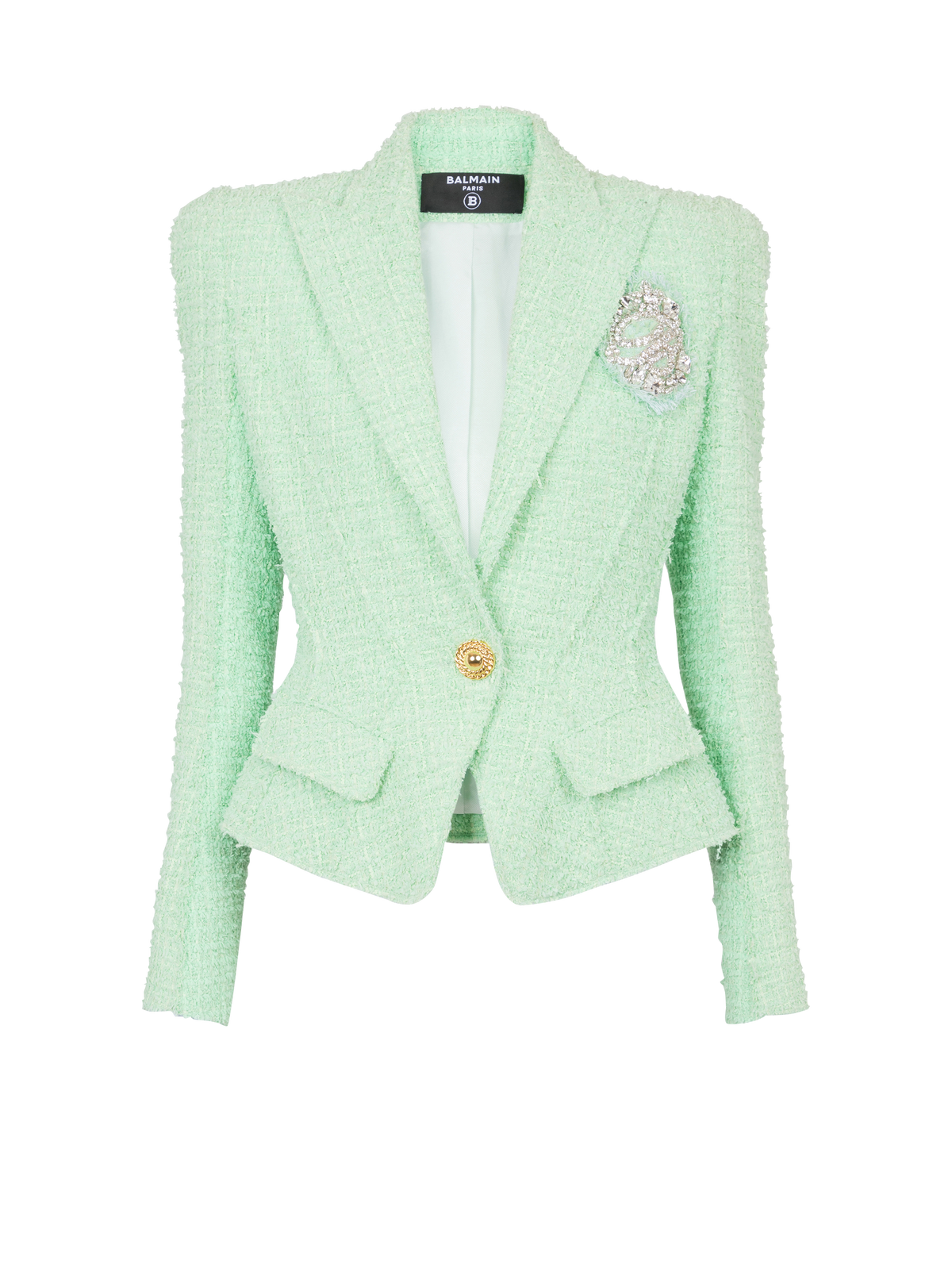 Veste jolie madame en tweed - Vert