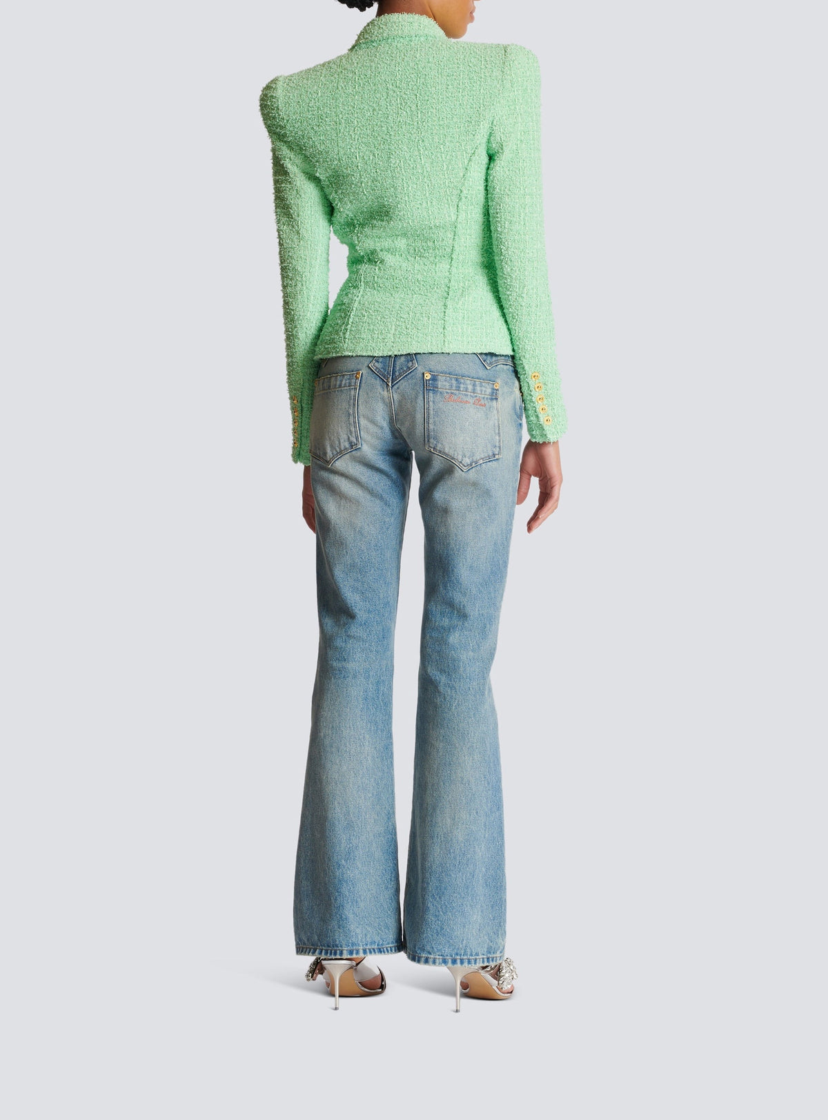 Veste Jolie Madame en tweed - Vert