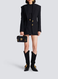 Fitted wool jacket - Black