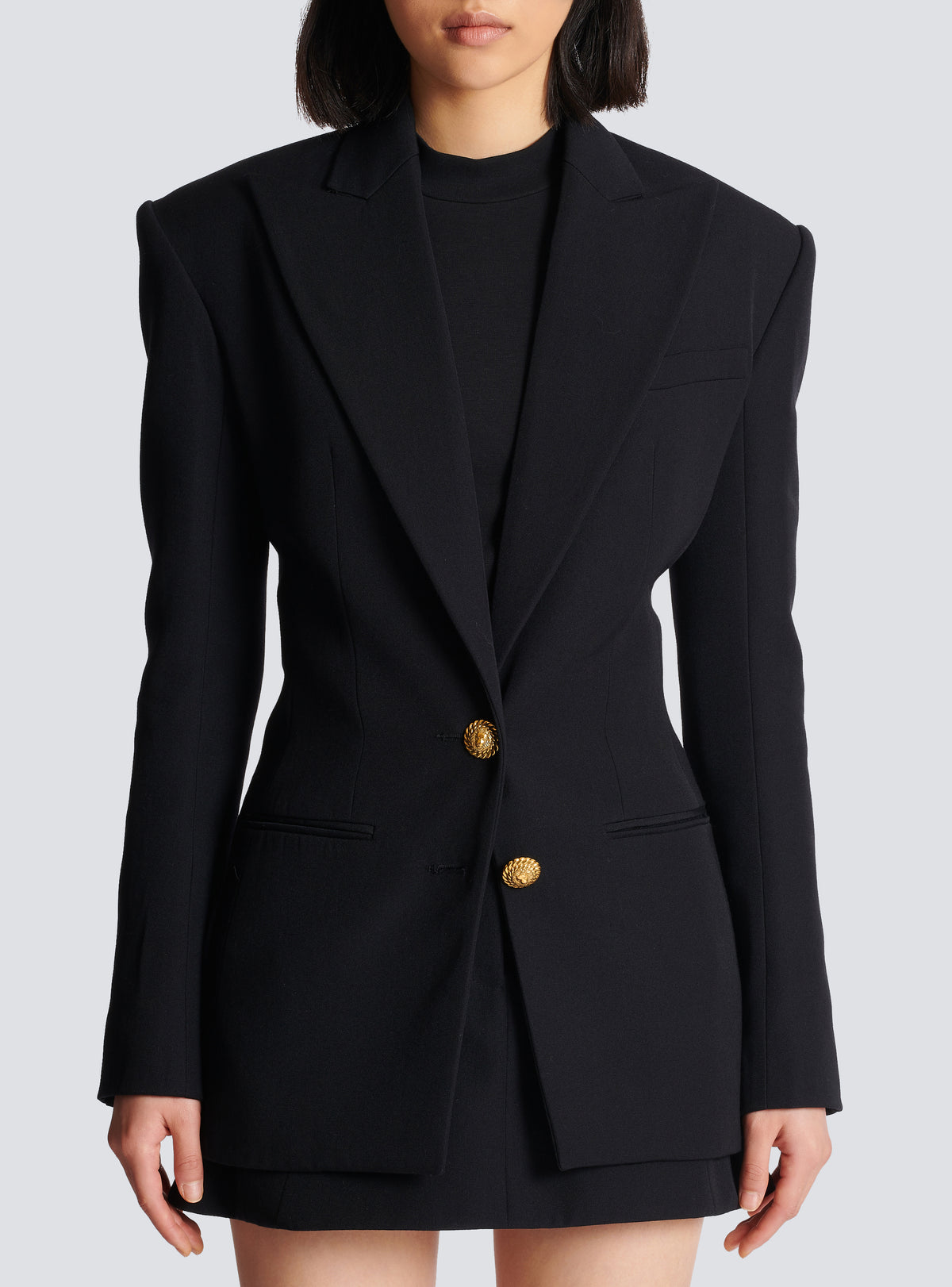 Veste cintrée 2 boutons - Noir