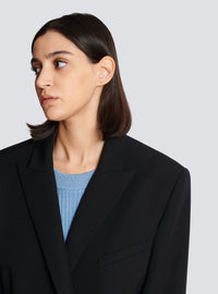 Veste 6 boutons en laine - Noir
