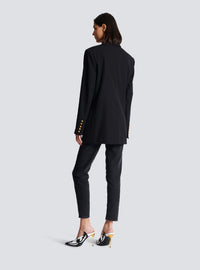 Veste 6 boutons en laine - Noir