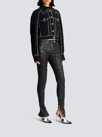 Crepe western jacket - Black