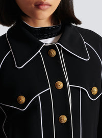 Crepe western jacket - Black