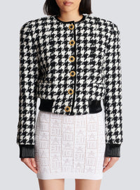 Veste en tweed pied-de-poule - Noir & Blanc