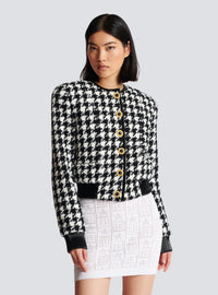 Veste en tweed pied-de-poule - Noir & Blanc