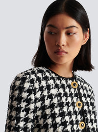 Veste en tweed pied-de-poule - Noir & Blanc