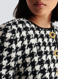 Veste en tweed pied-de-poule - Noir & Blanc