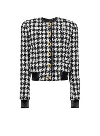Veste en tweed pied-de-poule - Noir & Blanc