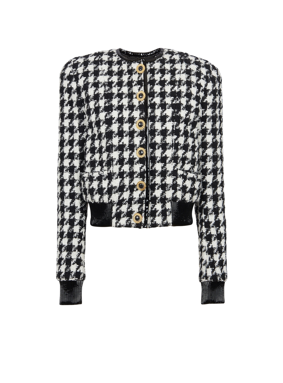 Veste en tweed pied-de-poule - Noir & Blanc