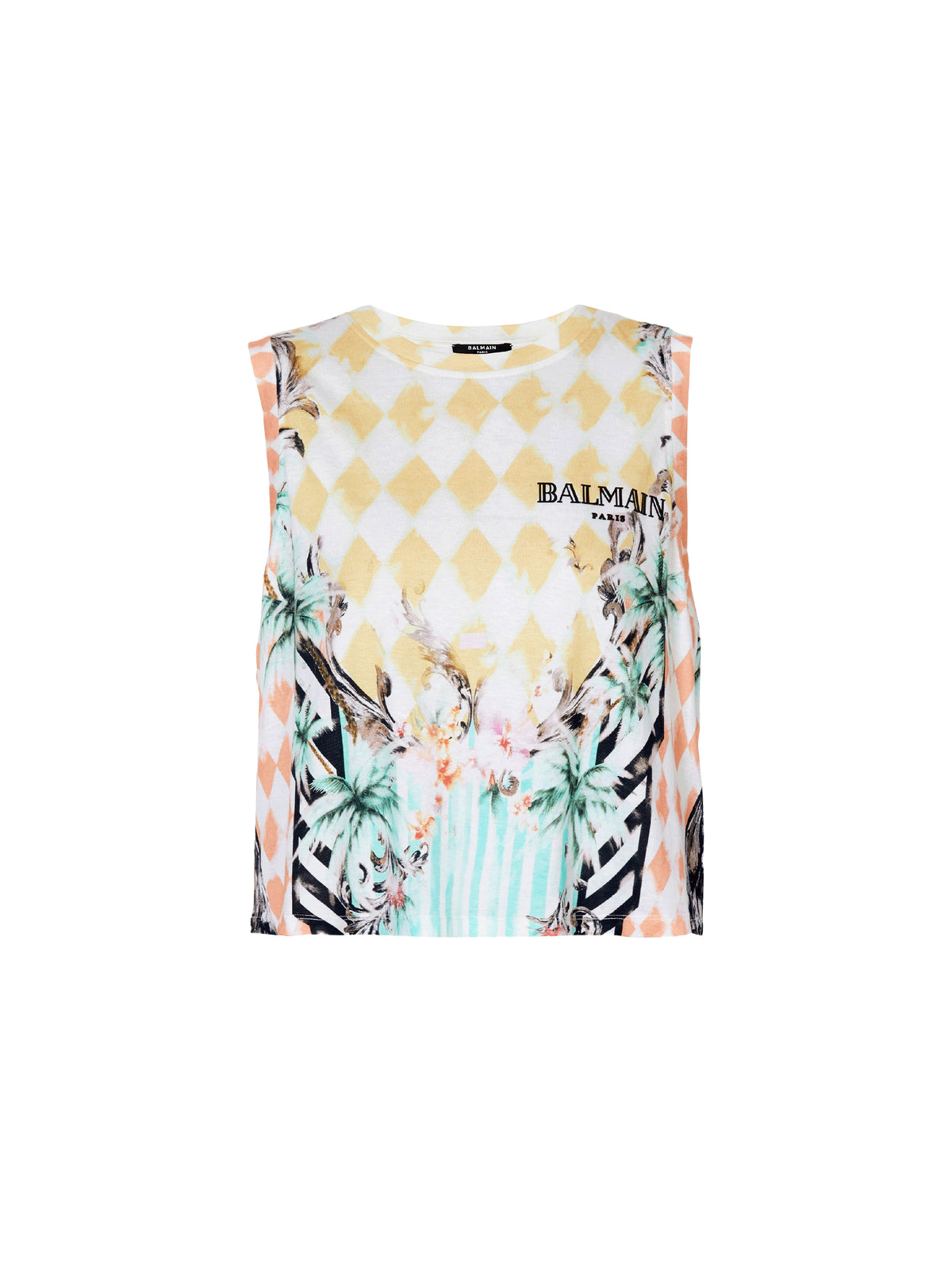 Débardeur vintage imprimé baroque - Multicolore