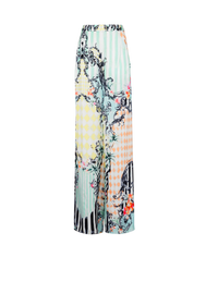 Pantalon palazzo imprimé baroque  - Multicolore