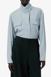 Chemise oversize en laine mélangée - Ecaille