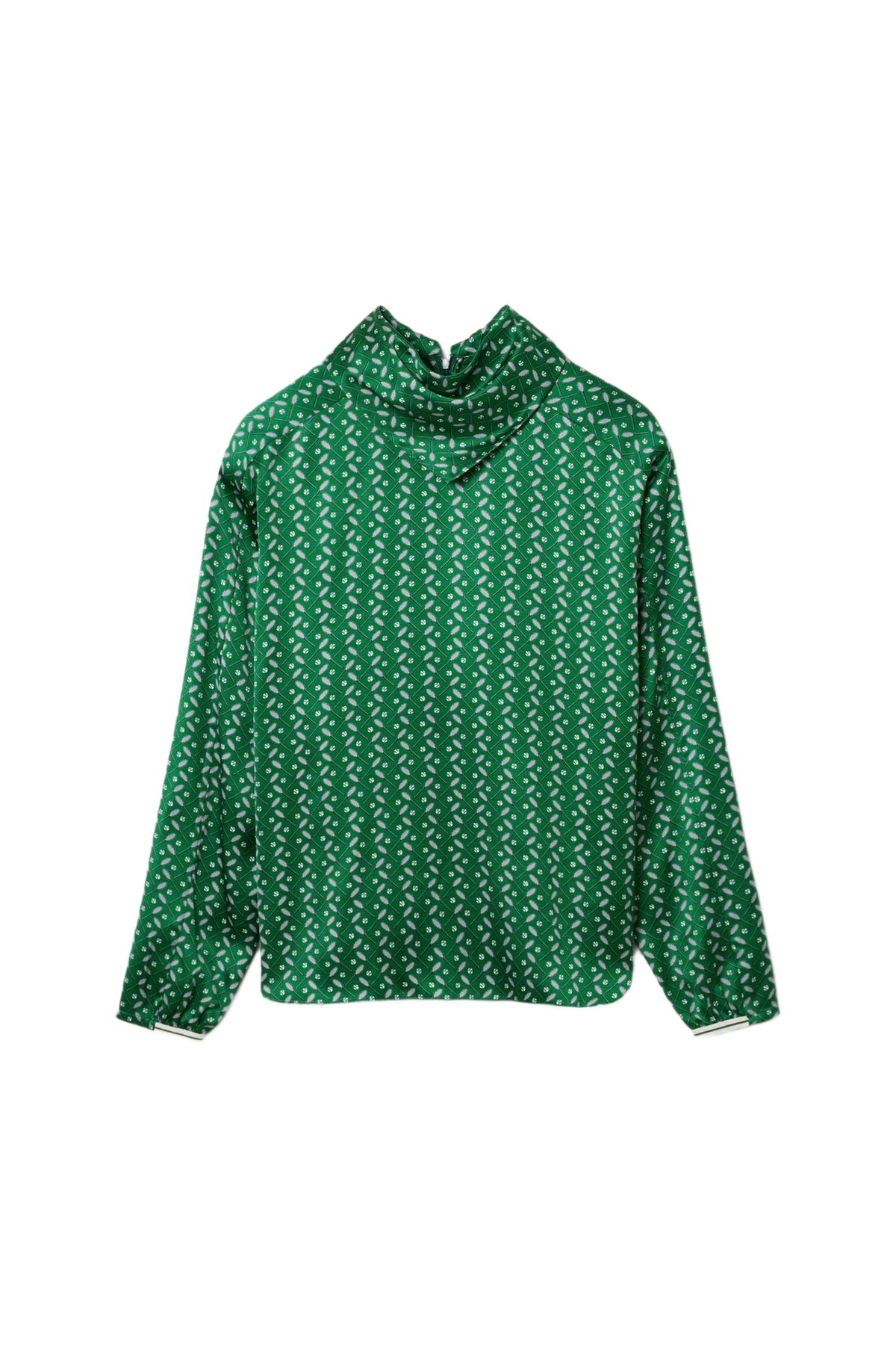 Oversized printed satin shirt - Fairway & Multicoloured