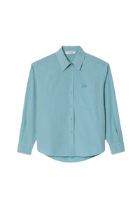 Chemise oversize avec poche - Eco Bleu