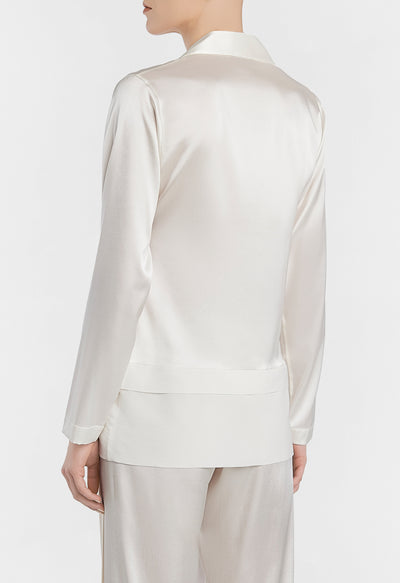 Silk Essence pyjama shirt - Naturale