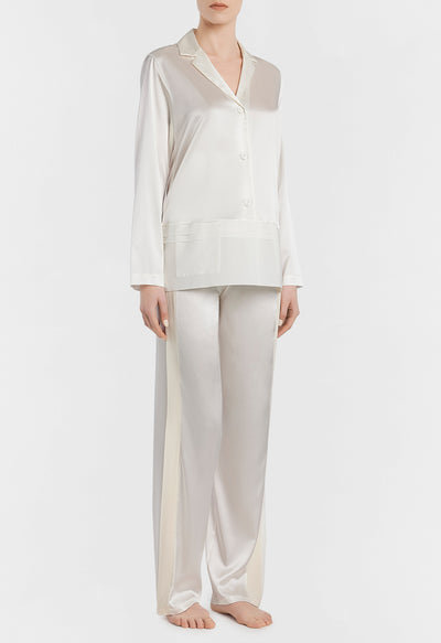 Silk Essence pyjama shirt - Naturale