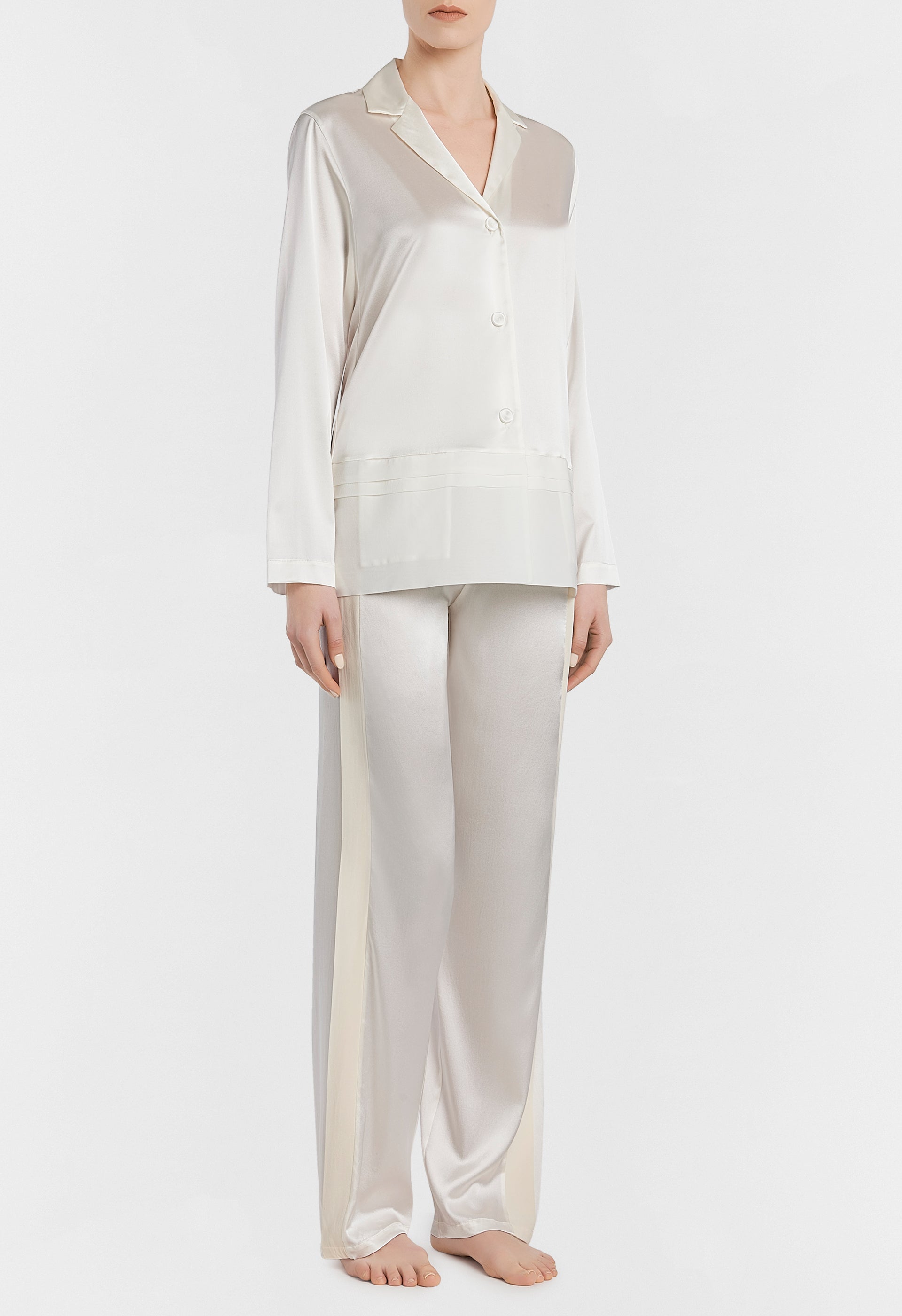 Silk Essence long trousers - Naturale