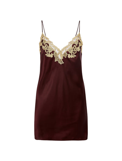 Chemise de nuit Maison - Bordeaux & Gold