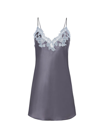 Home Nightdress - Grey & Light Blue