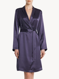 Silk Silk negligee - Dusty Violet