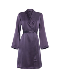 Silk Silk negligee - Dusty Violet